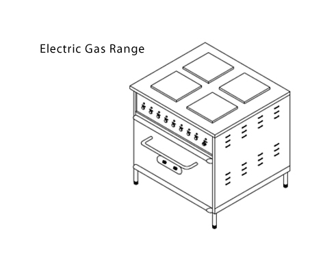 Electric Gas Range